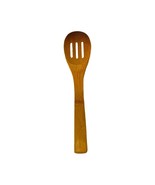 Frying Slotted Wooden Spoon Spatula Round Turner Wok Kitchen Utensil Coo... - £9.42 GBP