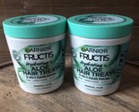 (2) Garnier Fructis Hydrating Aloe Hair Treatment 3-in-1 Hair Mask  13.5 oz - £25.55 GBP