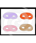 Color Mask CM1-Digital Clipart-Art Clip-Gift Cards-PNG-Banner-Gift Tag-J... - $37.50 MXN