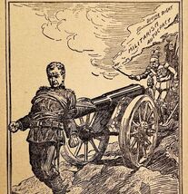 1914 WW1 Print Militarism Autocracy Robert  Carter Satire Art Antique Mi... - $34.99
