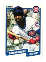 1990 Fleer #30a Shawon Dunston Chicago Cubs - £2.39 GBP