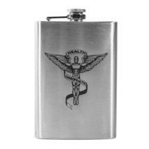 8oz Chiropractic Flask L1 - £16.85 GBP
