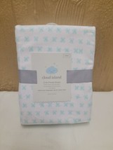 Cloud Island Crib Fitted Sheet Fully Elastic 28&quot;x52&quot; 100% Cotton Ditsy F... - $12.59