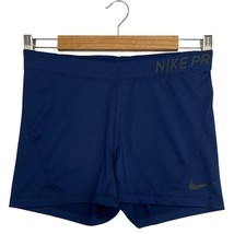 Nike Pro Dri Fit Compression Shorts Womens Large Blue Athletic Training ... - $366.92 MXN