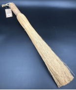 New Short Handle Old Style Handle Natural Straw Hearth Sweep Cobweb Broo... - £7.09 GBP