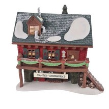  Department 56 North Pole Santa&#39;s Woodworks 5628-6 Vintage Christmas Vil... - £17.22 GBP