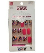 KISS The Collection 24 Glue-On Nails MEDIUM #62270 PINK/MULTICOLORED See... - $200.17 MXN