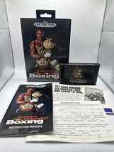 Vintage Sega Genesis Evander Holyfield&#39;s &quot;Real Deal Boxing&quot; Complete Game Set - £17.01 GBP