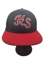 &quot;HS&quot; Red Black Fitted Hat PTS 20 LG XL - $8.80