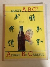 1970s Vintage Coca-Cola Notebook Tablet Ephemera Safety ABCs Always Be C... - $9.89