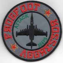 4&quot; USAF AIR FORCE 354FS FROGFOOT AGGRESSOR FIGHTER WING EMBROIDERED JACK... - £31.59 GBP