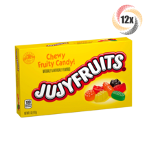 Full Box 12x Packs Jujyfruits Chewy Fruity Assorted Flavors Theater Candy 5oz - £25.63 GBP