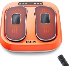 Rotai Shiatsu Foot Massager Machine with Heat Shiatsu Vibration Massager Remote - £76.09 GBP