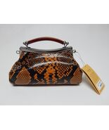 Patricia Nash Kelmscott Kisslock Italian Python Crossbody Bag Autumn P86... - $151.06 CAD