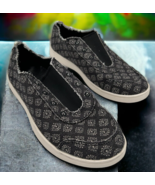 Spenco Santa Maria Canvas Dark Grey Pattern Women&#39;s 8B - NWOT - $61.39 CAD