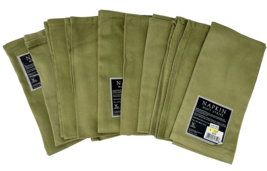 WC Home Fashions Lot of 10 Cotton Napkins Green  NEW - £12.75 GBP