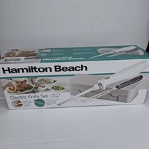 Hamilton Beach 74251 Electric Carving Knife Set Carve&#39;n Set W Fork &amp; Case - $24.74