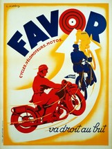 Decor Poster.Home interior design.Room wall print.Favor French motorcycle.6839 - £14.07 GBP+