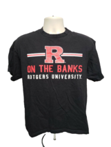 Rutgers University on The Banks Adult Medium Black TShirt - £15.29 GBP