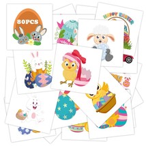 Easter Tattoos for Kids Easter Basket Stuffers Bulk Egg Fillers Stickers... - $19.64