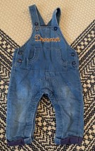 Boy’s Cat And Jack Overalls Size 6-9 Months DREAMER  - $14.01