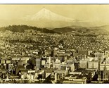 Mt Hood from Portland Oregon Real Photo Postcard by Cross &amp; Dimmitt - $17.87