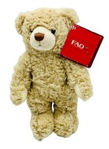 FAO Schwarz Tan Bear Plush 150th Anniversary Toys R Us Stuffed 8 inch 2012 - $18.69