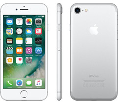 Apple iPhone 7 silver 2gb 128gb quad core 4.7&quot; HD screen IOS 15 LTE smartphone - £335.72 GBP