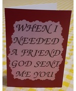 Set Of 6 Love Note Any Occasion Greeting Cards 2072C Friend God Sent Me You - £8.20 GBP