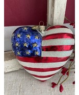 Christopher Radko BRAVE HEART USA Patriotic Stars Stripe Christmas Ornament - €34,75 EUR