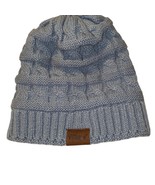 ViGrace Knit Beanie Hat Cap Grey One Size Fits Most 100% Acrylic y2k, ca... - £14.54 GBP