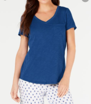 $29 Charter Club Knit Pajama Top , Galaxy Blue , Size: Small - $15.83