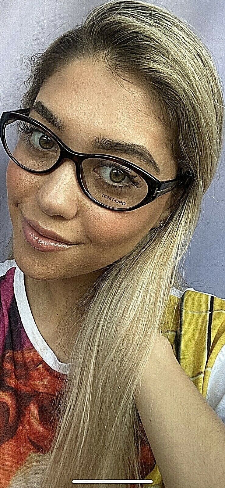 NEW TOM FORD TF5244 052 HAVANA 54MM ITALY RX WOMEN&#39;S EYEGLASSES FRAME - $189.99