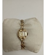 Vtg Baroness 17 Jewels Ladies Wristwatch 1/20 10K G.F.  Top Band Bracelet - $695.25 MXN