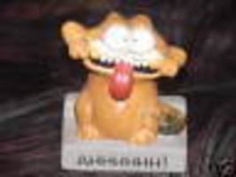 Enesco Garfield Big Mouth AHHHHHH Ceramic Figurine Rare - £38.92 GBP