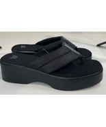 Women's Platform Memory Foam Flip-flop Shoe Sandals Size 11 Wild Fable BLACK - $14.80