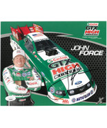 John Force signed Ford Mustang Funny Car Champion Castrol NHRA Racing 8x... - £31.30 GBP