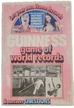 Guinness Game Of World Records Book Board Game Parker Brothers 1975 Complete! - £7.87 GBP