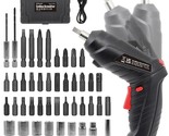 Cordless Electric Screwdriver, 3.6V Rechargeable Power Screwdriver With ... - $39.99