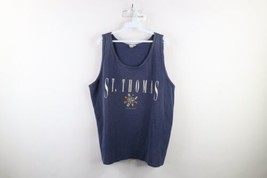Vtg 90s Mens XL Spell Out Waffle Knit St Thomas Virgin Islands Tank Top ... - $39.55