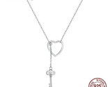 Gn 925 sterling silver the key to your heart pendant necklaces for women s925 fine thumb155 crop