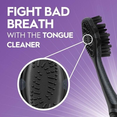 Oral-B 3D White Charcoal toothbrush, 2 count MEDIUM manual tootbrush pack Item image 6