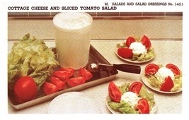Vintage 1950 Cottage Cheese &amp; Tomato Recipe Print Cover 5x8 Crafts Food ... - $9.99