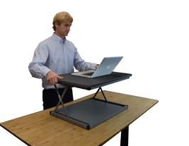 Small Black Adjustable Standing Desk Converter - $3,102.49 MXN