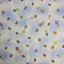 A Little Creek Design Tressa Linda Stubbs Fabric 41&quot;x44&quot; Flowers Bees Butterfly - £11.07 GBP