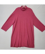 Shein Curve Womens Dress Size 1XL Purple Midi Stretch Shift Casual 3/4 S... - £9.64 GBP