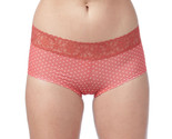 No Boundaries Women&#39;s Micro W Lace Boyshort Panties Size SMALL Clay Bric... - £8.19 GBP