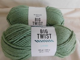 Big Twist Living Sage lot of 2 Dye Lot 197118 - £7.96 GBP