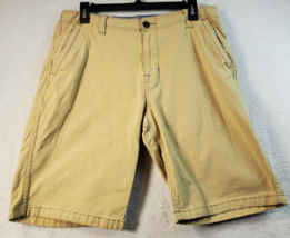 Lucky Brand Shorts Mens Size 33 Beige Cotton Slash Pockets Flat Front Light Wash - £13.98 GBP