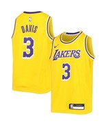 Nike Los Angeles Lakers Swingman Jersey Boys XL 18/20 Anthony Davis #3 Gold - £59.17 GBP